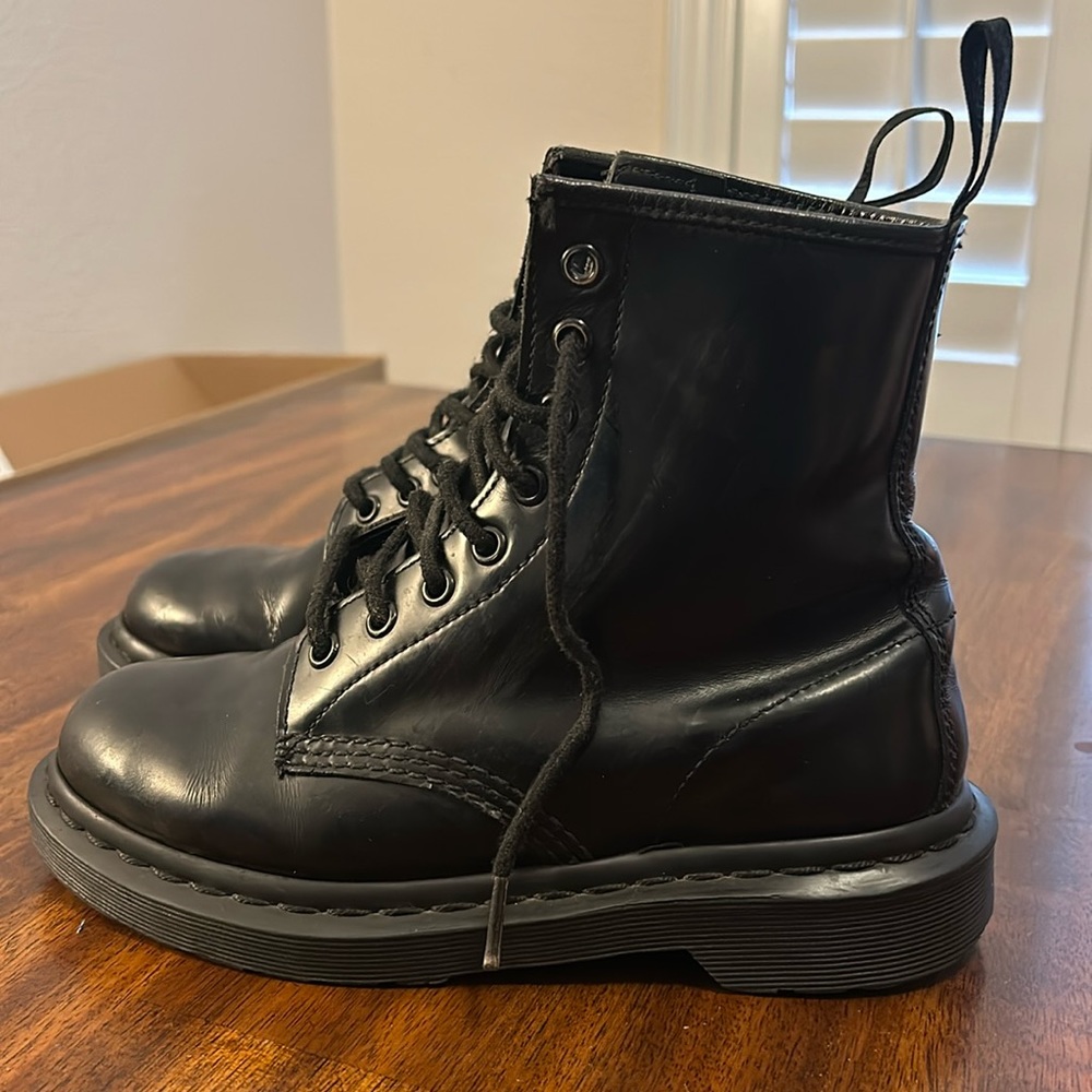 The original Dr martens black boots.